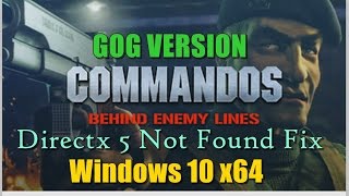 Commandos behind enemy lines windows 7 fix