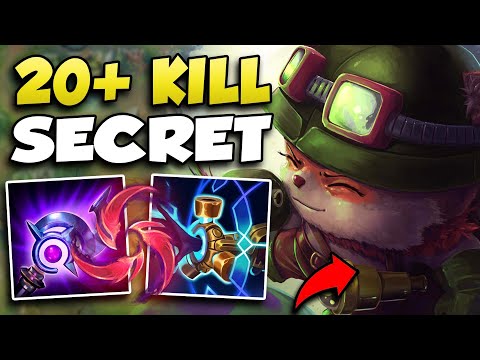 REVEALING THE SECRET TO GETTING OVER 20 KILLS EVERY GAME ON TEEMO - League of Legends