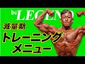 【筋トレ】現役ボディビルダー ビーレジェンド大林の減量期のトレーニングメニュー【ビーレジェンド プロテイン】