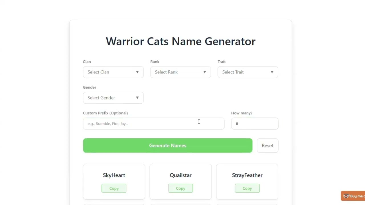 I Tested the World's Best Warrior Cats Name Generator (FREE)