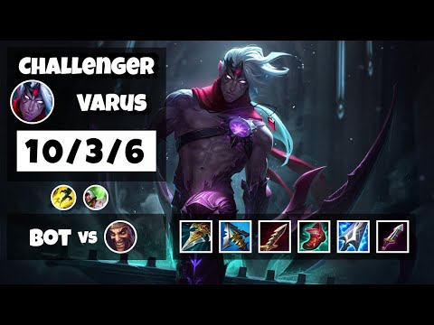 Varus 11.11 Gameplay Challenger Replay Bot Lane - S11 (10/3/6) - KOREAN