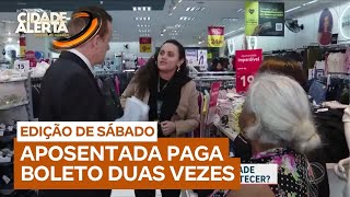 Patrulha do Consumidor: Aposentada paga boleto duas vezes por engano, e loja se nega a abater valor