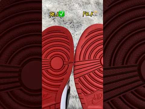 Real Vs Fake Chicago Jordan 1 ❤️ #sneakerhead #sneakers #viral