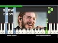 Post Malone Circles Slow and Easy Piano Tutorial Post Malone Circles Slow and Easy Piano Tutorial