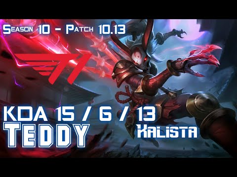 T1 Teddy KALISTA vs SENNA ADC - Patch 10.13 KR Ranked