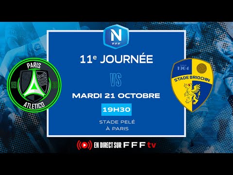 J11 I Paris 13 Atletico vs Stade Briochin en replay I National FFF 2025-2026