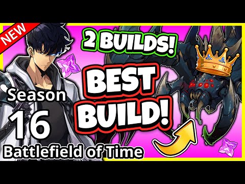 GIANT ARACHNID BATTLEFIELD OF TIME BEST BUILD GUIDE! 2 BUILDS! NO COLLAB! [Solo Leveling: Arise]