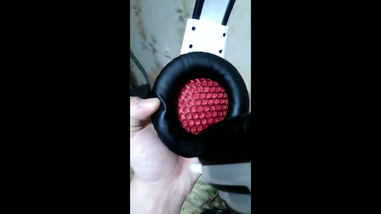 Компьютерная гарнитура Оклик HS-G300 Armageddon, черный/красный