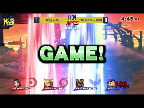 TCNJapes 4 - Roxas + JaKaL vs Turtlemuffin + steets - Smash 4 Doubles Winners Semis