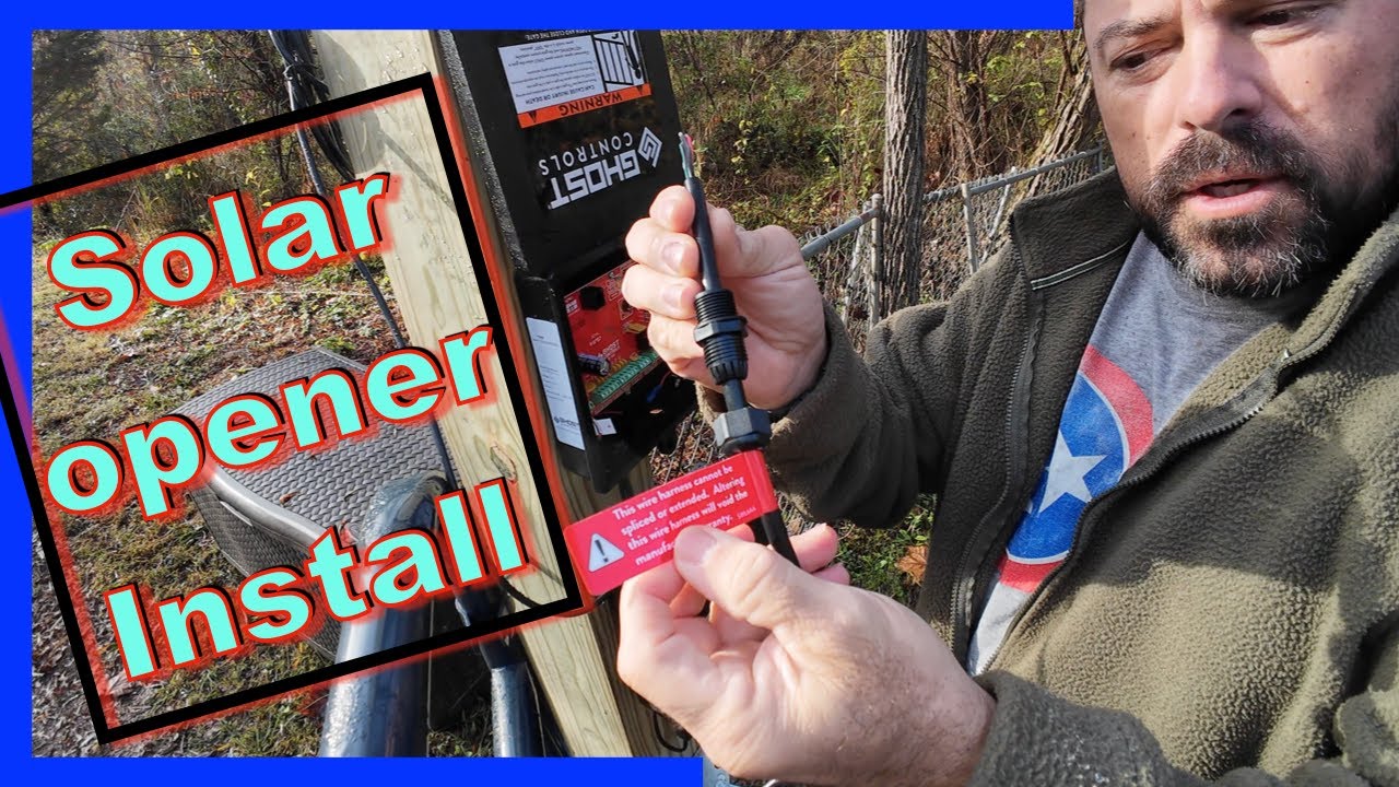Installing a SOLAR gate opener by Ghost Controls