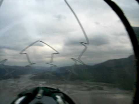 In cockpit - RAF Valley Hawk Low Level Barmouth
