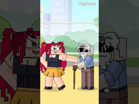 Steve Kicked Little Mira Out of the Public Restroom Line… Instant Karma #minecraft #shorts