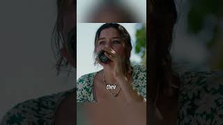 Woman uses shark as bait to lure out mysterious creature on island#shorts #short