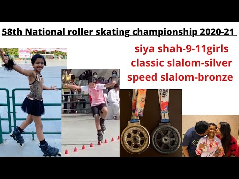 Classic slalom nationals 2020-21 Chandigarh|9-11girls entry year|silver medal|siya’s 1st national’s