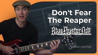 Riff #1: Don't Fear The Reaper - Blue Oyster Cult (Songs Guitar Lesson RF-001) How to play