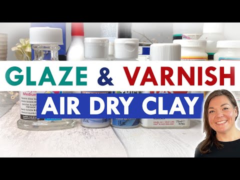 VARNISH AIR DRY CLAY - to glaze or not to glaze - DIY clay at home