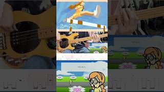 リズム天国ミラクルスターズ  ハードル - Rhythm Heaven Groove Hop N Slide Bass Cover withTABS #リズム天国 #弾いてみた #tabs #ベース