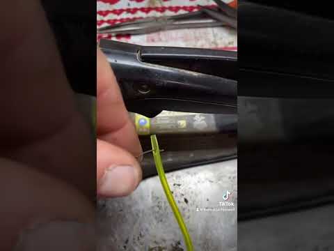 Easy fuel line installation on a chainsaw. #chainsaw #howto #tip #diy #smallengine #zachpowell