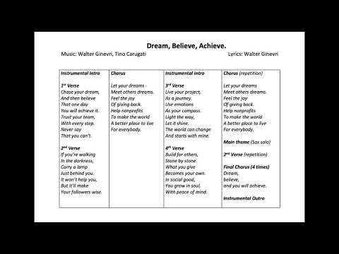 Dream, Believe, Achieve.