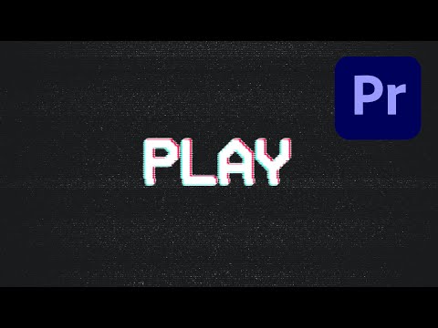 Vintage VHS Effect Tutorial Adobe Premiere Pro CC 2020