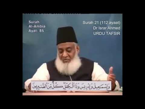 Surah 21 Ayat 85 Surah Anbiya Dr Israr Ahmed Urdu