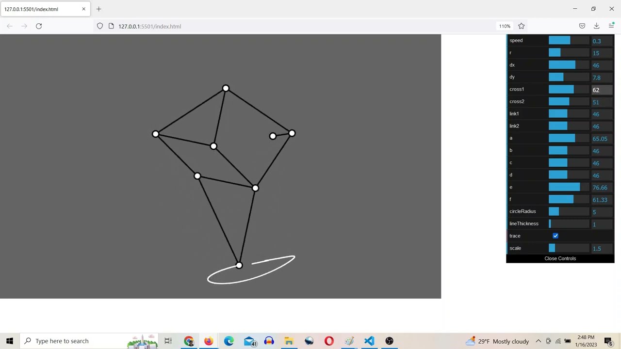Jansen Linkage with simplified dimensions