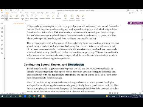 CCNA 200-301 Class5 2022-11-11[Chapter 7: Configuring and Verifying Switch Interfaces]