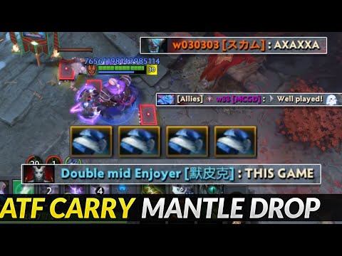 ATF Provoke his enemies by Drop Mantle of Intelligence after carried W33 so Hard with Anti-mage