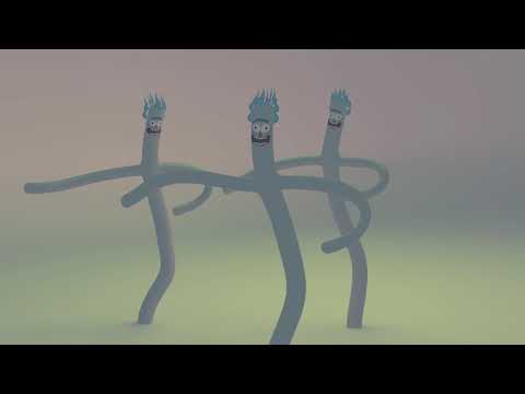 Rick from Rick and Morty as a wacky wavable inflatable arm man