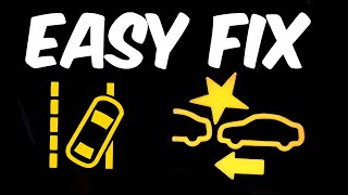 How to Fix & Reset Pre-Collision System (PCS) / Lane Departure Alert (LDA) Warning Lights Stays On