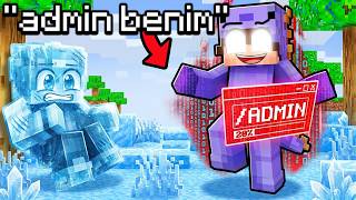Minecraft Sunucusunda ADMİN KOMUTLARI ile BUZ KAZDIM 🧊
