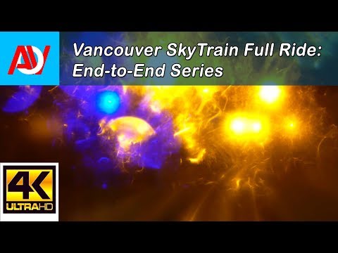 Vancouver SKYTRAIN FULL RIDE: RAINY DAY, FOGGED-UP WINDOW ON THE EXPO LINE Westbound End-to-End