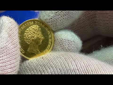 Guld - Guldmynt - Karl XIV Johan - dukat 1842 - Vackert exemplar från Roberto Delzanno Mynthandel