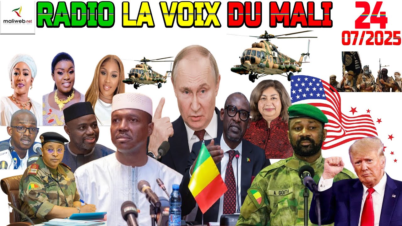 La Revue de Presse de la RADIO LA VOIX DU MALI du 24 Juillet 2025