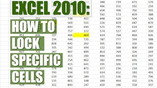 Excel 2010 - How to lock and unlock specific cells/prevent editing - Moka Tutorials
