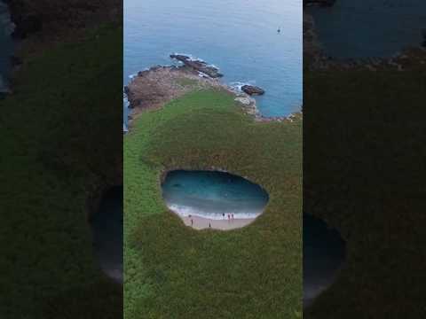 We found one of the most amazing hidden beaches in Mexico!! Full 4K Video in Link #shorts