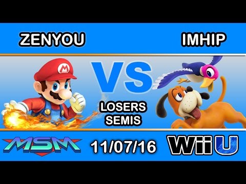 MSM 73 - eM | Zenyou (Mario) Vs. TiE | ImHip (Duck Hunt) Losers Semis - Smash Wii U