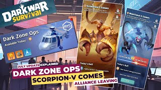 Dark War Survival: What’s New in Scorpion-V Comes & Dark Zone Ops Update?