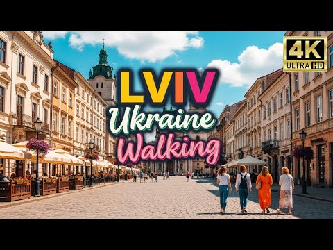 Lviv Summer Walk Ukraine 🇺🇦 | Pre-War Serenity & Charm | 4K UHD 60fps