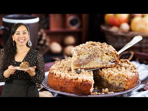 Greek Apple Olive Oil Cake that's Perfect with COFFEE (Milopita)