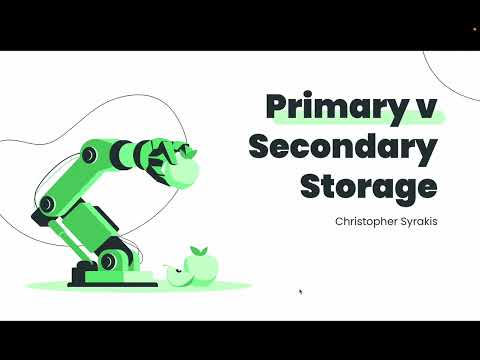 Primary vs Secondary Storage