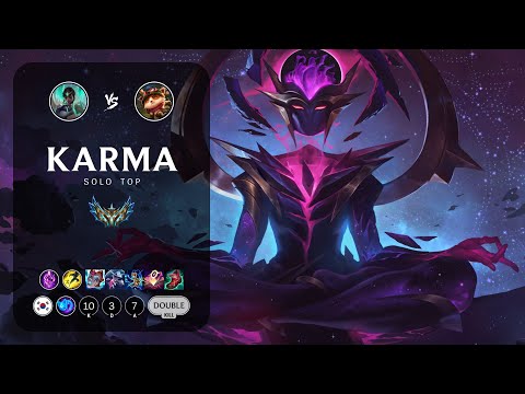 Karma Top vs Teemo - KR Challenger Patch 13.19