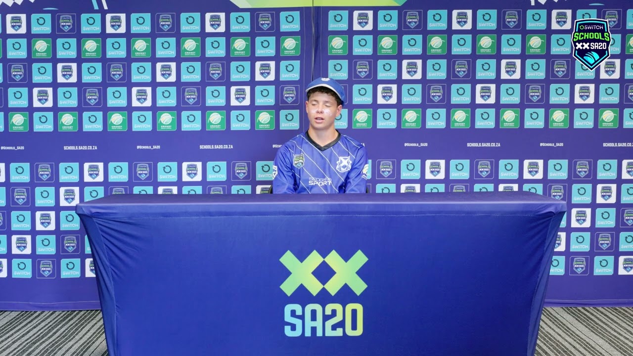 Erhard Barends (St Andrew's School) | Bowler of the Tournament Presser
