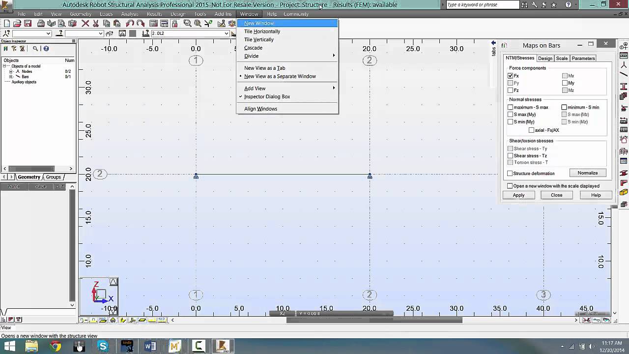 Robot Structural Analysis 2015 - Simple Elasto-Plastic Analysis