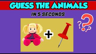 🐶 Can You Guess The ANIMAL By Emoji? in 5 seconds 😺 Are You an Emoji Expert? | Emoji Quiz