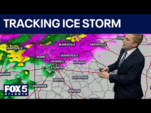 Timing when ice will arrive in Georgia | FOX 5 News