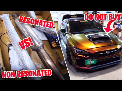 NEW CAR UPGRADES! - REMARK NON RESONATED MID PIPE VS RESONATED! -OVERSIZED HOOD SCOOP - DO NOT BUY!