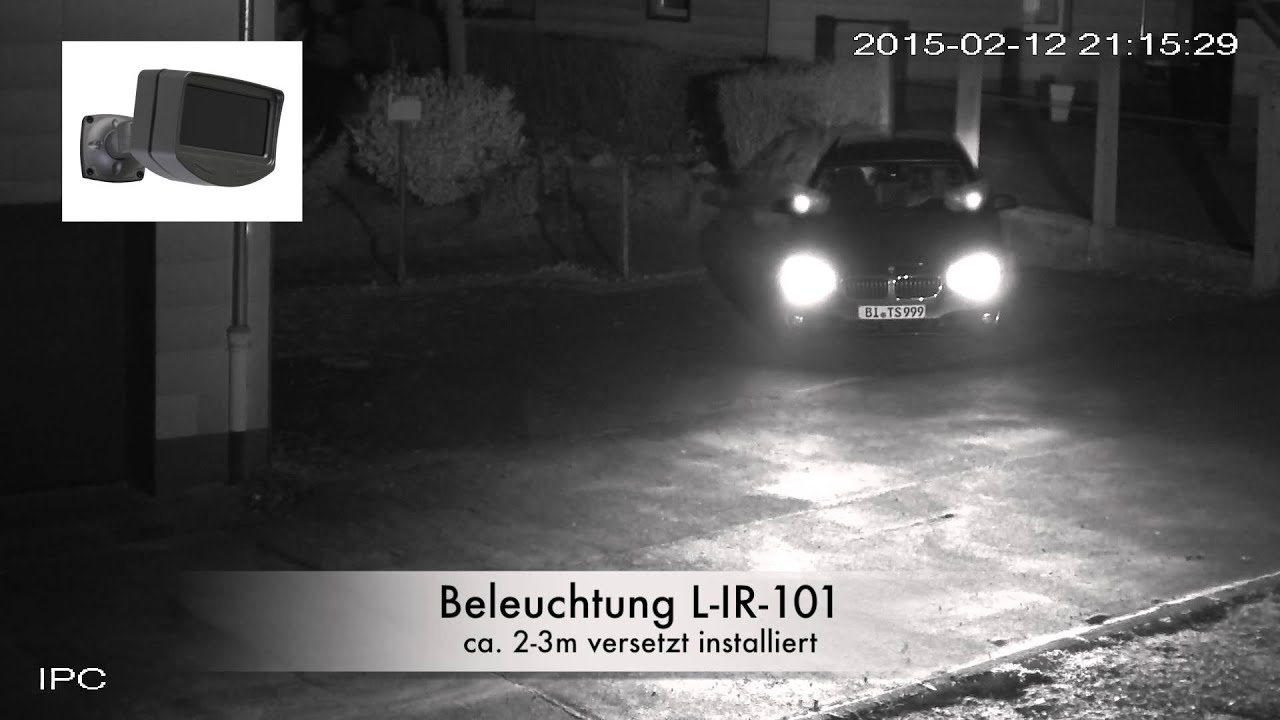 Praxistest: externer IR-Strahler