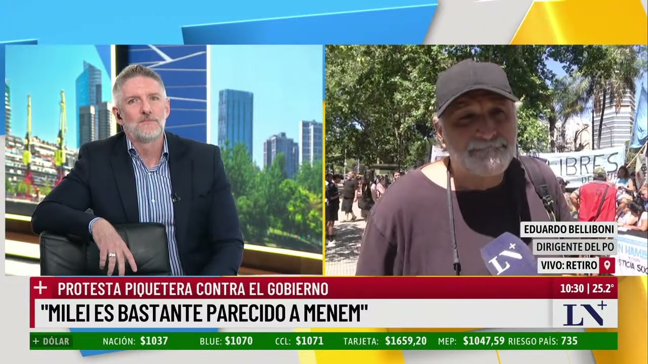 Bajo el lema "por una navidad sin hambre", organizaciones sociales protestan contra el Gobierno