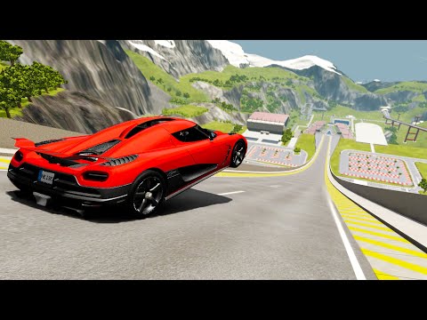 Befriedigende Auto-Sprungunfälle - BeamNG.drive